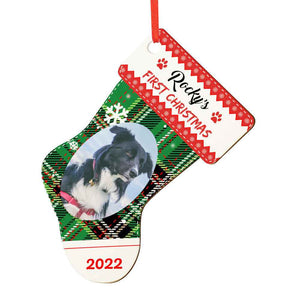 Personalized Christmas Stocking Wooden Ornament Wooden Plaque Christmas Gifts