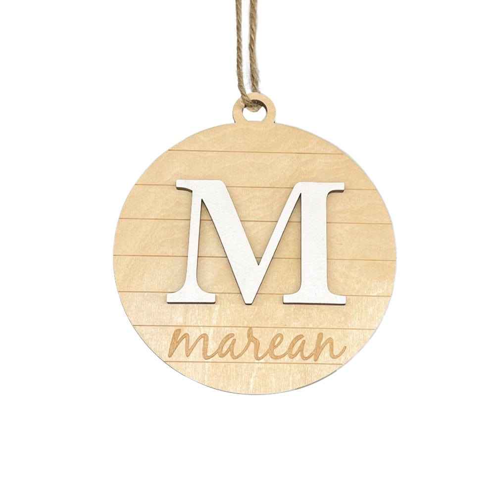 Custom Engraved Name Christmas Ornament Personalized Wooden Ornament Christmas Tree Decoration