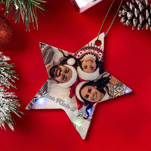 Personalized Photo Christmas Ornaments Gift for Family