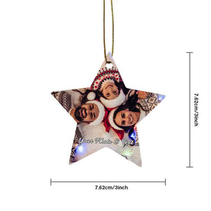 Personalized Photo Christmas Ornaments Gift for Family