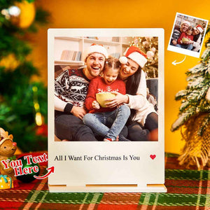 Custom Photo Engraved Ornament Family Commemorate Acrylic Gifts