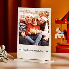 Custom Photo Engraved Ornament Family Commemorate Acrylic Gifts