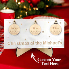 Personalized Christmas Family Sign Gift for Family