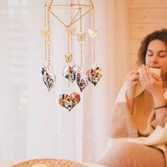 Custom Photo Wind Chimes Delicate Butterfly Home Decoration Gifts