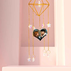 Custom Photo Wind Chimes Colorful Star Pendant Creative Gifts