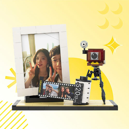Customised Photo Building Brick Puzzle Frame - Unique Couple Gift & Home Decoration