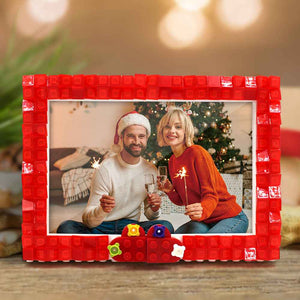Custom Red Building Blocks Picture Frame DIY Photo Frame