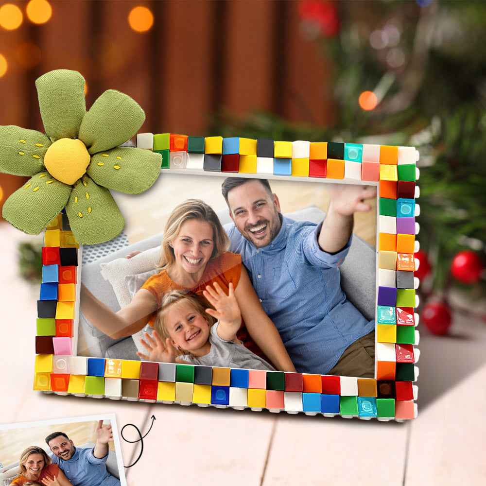 Personalized Colorful Building Blocks Picture Frame DIY Photo Frame