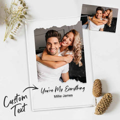 Custom Photo Plaque With Text Personalized Plaque For Lover
