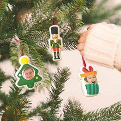 Personalized Christmas Tree Ornament Hanging Doll Decoration for Christmas Gift 3 Pcs