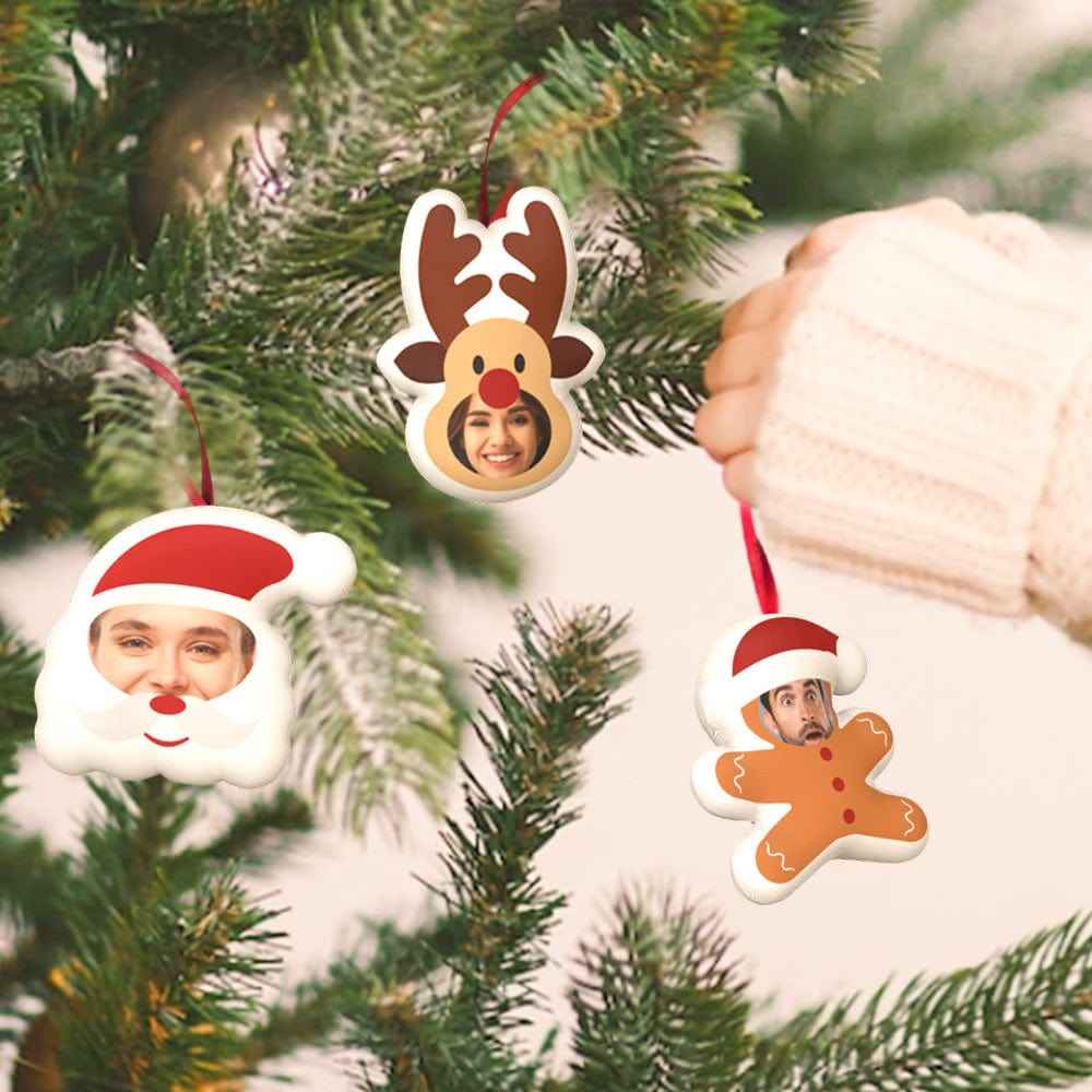 Custom Christmas Tree Ornament Hanging Doll Decoration for Christmas Gift 3 Pcs