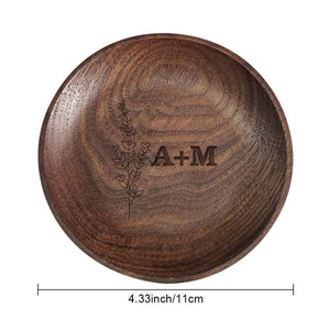 Personalized Floral Ring Dish Engagement Wedding Jewelry Tray Gift for Her