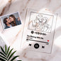 Personalised 3D photo keychain and engraved acrylic frame glowing with warm LED — custom LED photo lamp, handmade personalised keepsake
