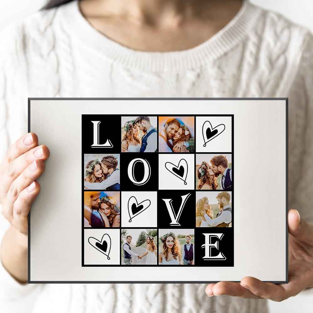 Custom Wall Art Decorative Painting Framed Gift For Couples