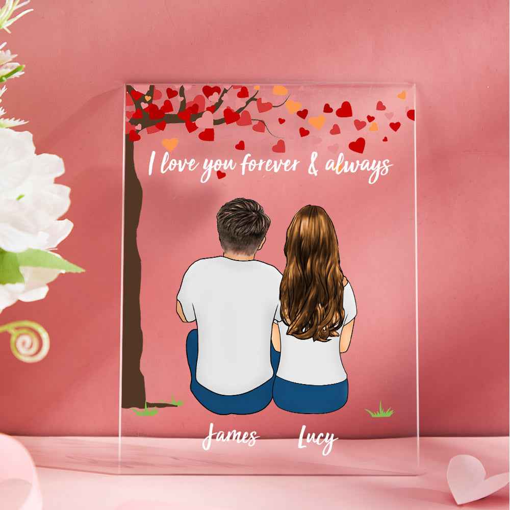 Personalized Card/Plaque/Night Light Custom Couple Gifts Valentine's Day/Anniversary Gifts