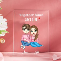 Personalised Cartoon Couple Night Light - Custom Valentine's & Anniversary Gift