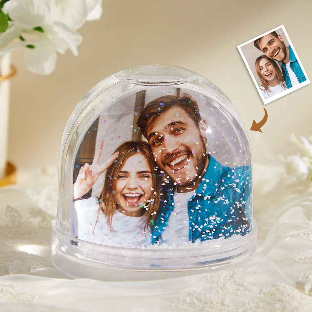 Personalized Photo Snow Globe Romantic Picture Home Decoration for Her