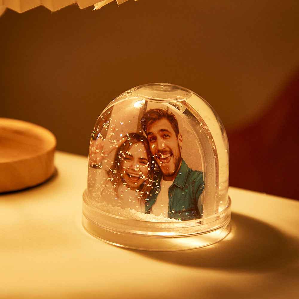 Personalized Photo Snow Globe Romantic Picture Home Decoration for Her