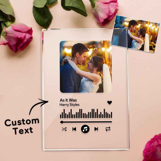 Custom Plaque Memorial Music Plaque Couples Anniversary Gift Love Song Couple Gifts for Him