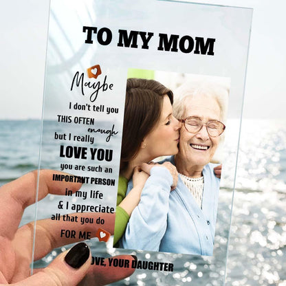 Personalised Mother's Day Gift - Custom Photo Keychain, Plaque & Night Light