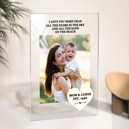 Personalised Mother's Day Gift - Custom Photo Keychain, Plaque & Night Light