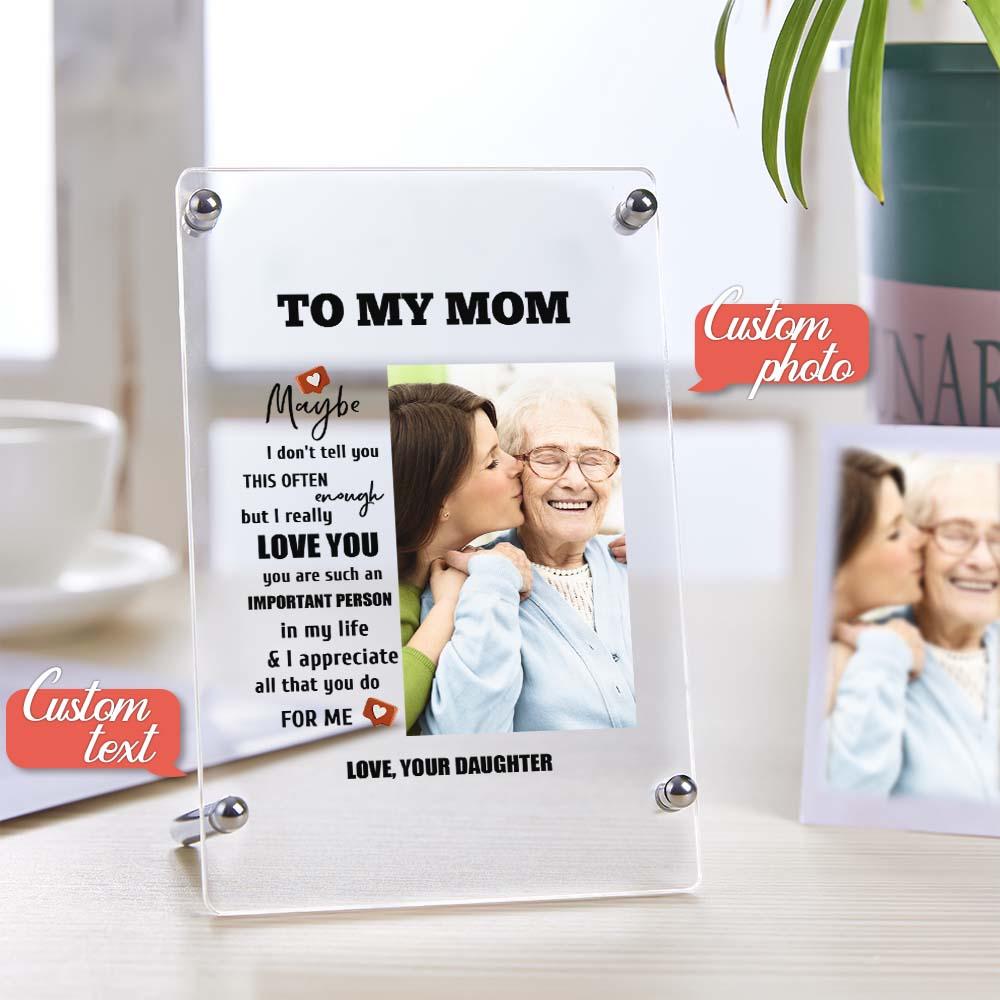 Personalised Mother's Day Gift - Custom Photo Keychain, Plaque & Night Light