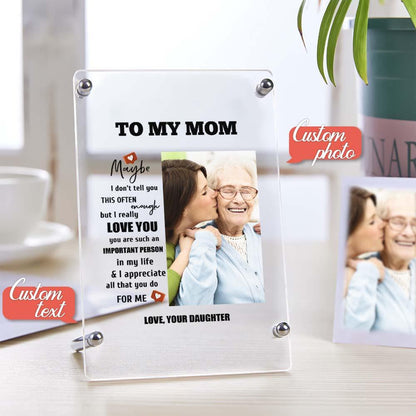 Personalised Mother's Day Gift - Custom Photo Keychain, Plaque & Night Light