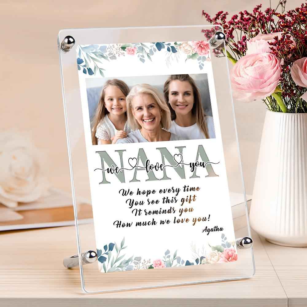 Mother's Day Custom Photo Plaque Gift With Your Name - It Reminds How Much We Love You