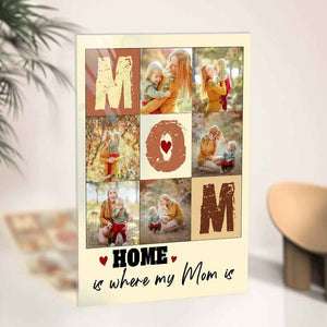Custom Photo Plaque Gift Mom Collage Plauqe Mother's Day Photo Gift