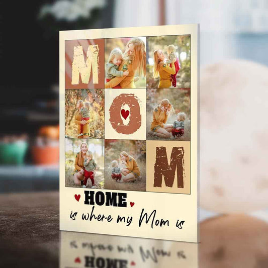 Custom Photo Plaque Gift Mom Collage Plauqe Mother's Day Photo Gift