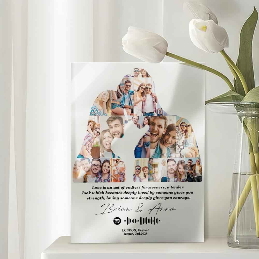 Anniversary Gift Custom Love Poster Plaque for Her