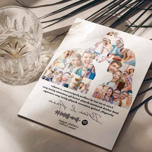 Anniversary Gift Custom Love Poster Plaque for Her