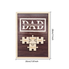 Personalised Dad Puzzle Plaque | You Are The Piece That Holds Us Together | Unique Father's Day Gift