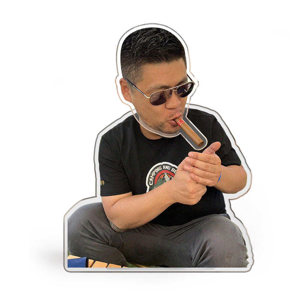 Personalised Automatic Shaking Head Photo Ornament | Custom Car Dashboard & Home Decoration