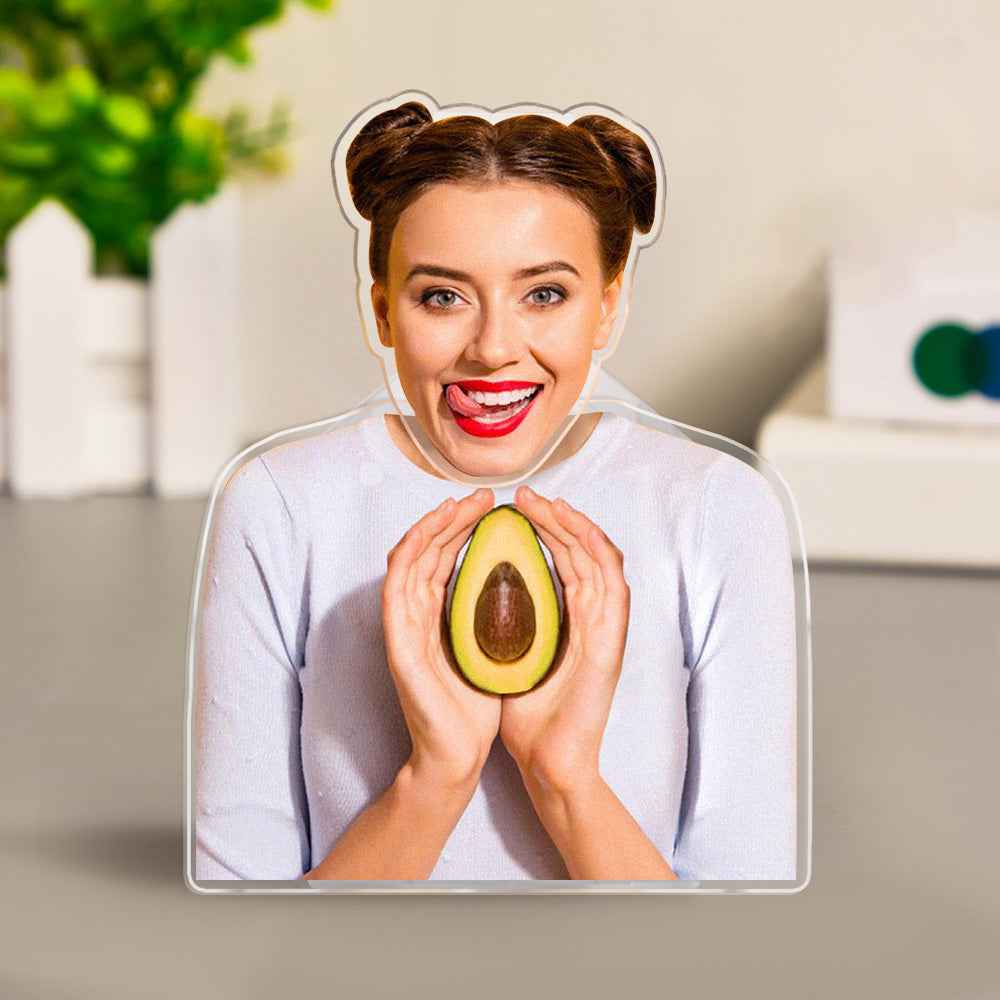 Custom Photo Shaking Head Ornament Personalized Car Dashboard Decoration Home Desktop Ornament