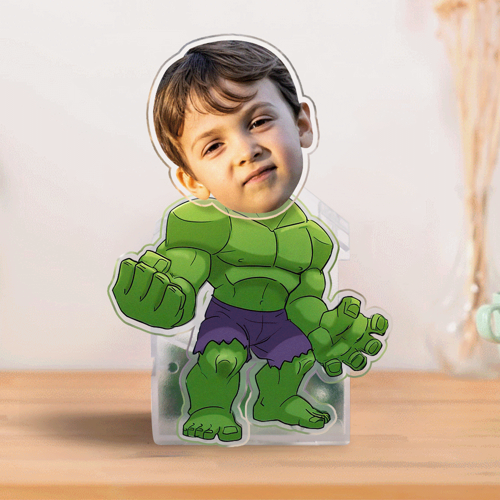 Personalised Hulk Shaking Head Ornament - Custom Car Dashboard & Desktop Decoration