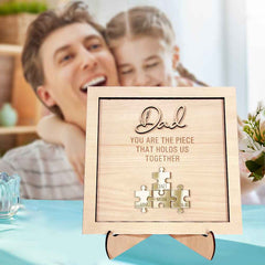 Personalized Dad Puzzle Sign You Are the Piece That Holds Us Together Father's Day Gift