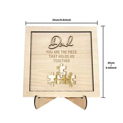 Personalized Dad Puzzle Sign You Are the Piece That Holds Us Together Father's Day Gift