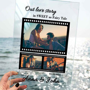 Personalized Couple Photo Film Roll Anniversary Gift Custom Couples Photo Gift for Her Him