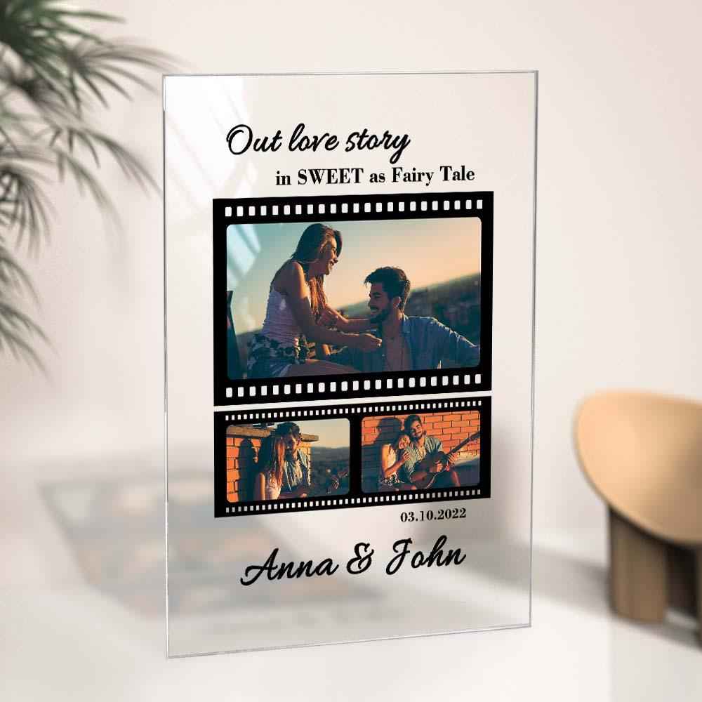 Personalized Couple Photo Film Roll Anniversary Gift Custom Couples Photo Gift for Her Him