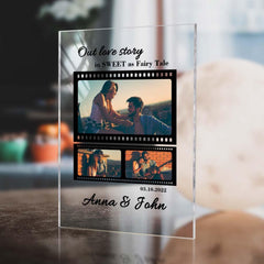 Personalised Couple Photo Film Roll - Custom Anniversary Gift for Him or Her