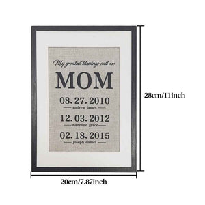 Personalized Father Gift My Greatest Blessings Call Me Dad Name Sign Gift for Father