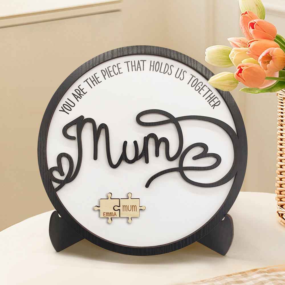 Mother's Day Jigsaw You Are the Piece That Holds Us Together Mother's Day Gift