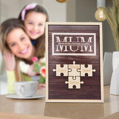 Personalised Mum Puzzle Plaque - You Are the Piece That Holds Us Together