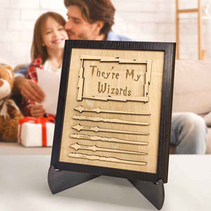 Custom Engraved Ornament Wand Home Decor Sign Gifts for Dad