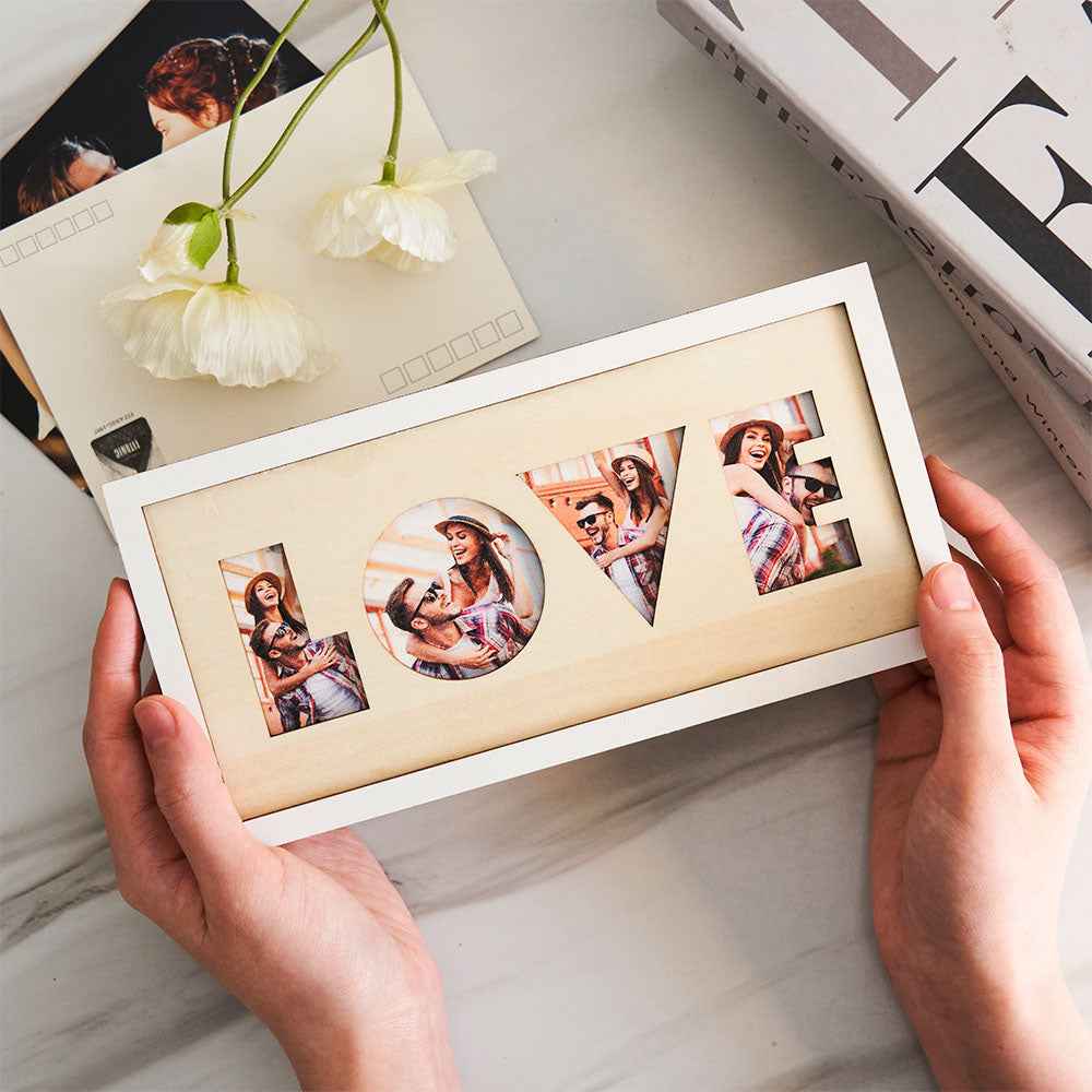Custom Photo LOVE Wall Sign Personalized Picture Warm Decoration