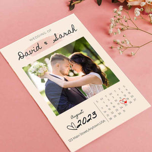 Custom Wedding Invitation Plaque Custom Photo Plaque Invitation Card