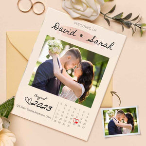 Custom Wedding Invitation Plaque Custom Photo Plaque Invitation Card