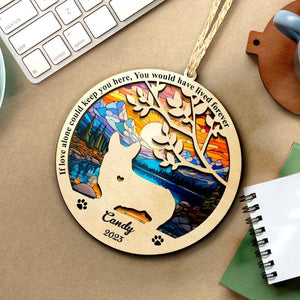 Personalized Dog Memorial Suncatcher Pet Memorial Ornament Gifts for Dog Lovers