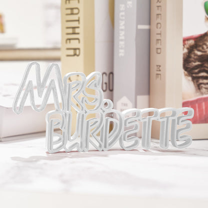 Custom 3D Name Plate | Personalised Desk Sign for Teachers & Professionals